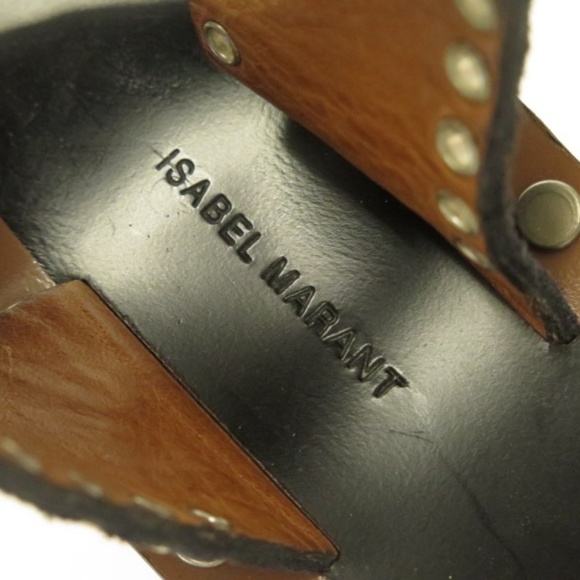 Isabel Marant Sandal Jaeryn Grommet-Studded Black - Picture 7 of 8